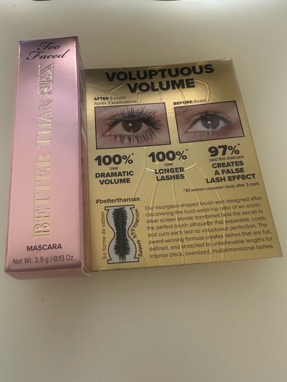 $16 MSRP Too Faced Better Than Sex Mascara | Travel Size (3.9g) New In Box